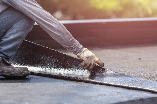 Professional Exterior Waterproofing technician working in Montgomery, IL